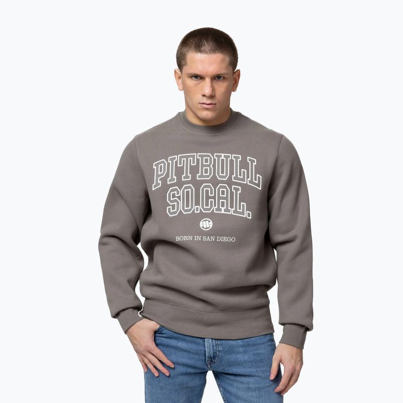Pánská mikina Pitbull So Cal Crewneck taupe