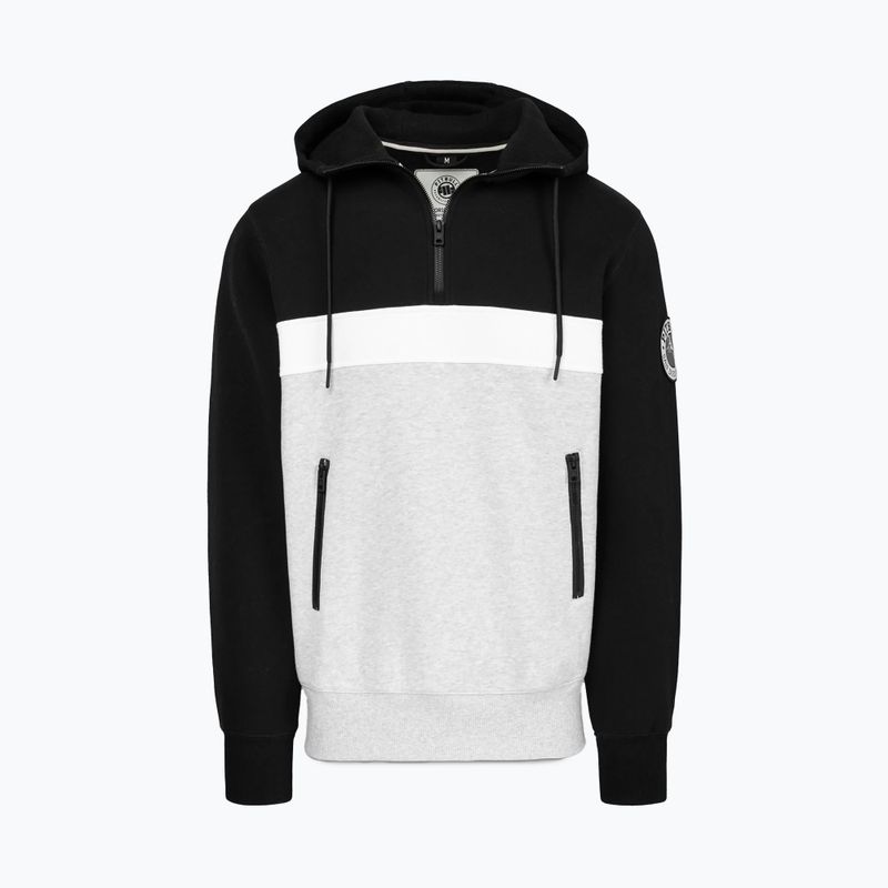 Pánská mikina Pitbull Gibson Hooded black/grey melange 4