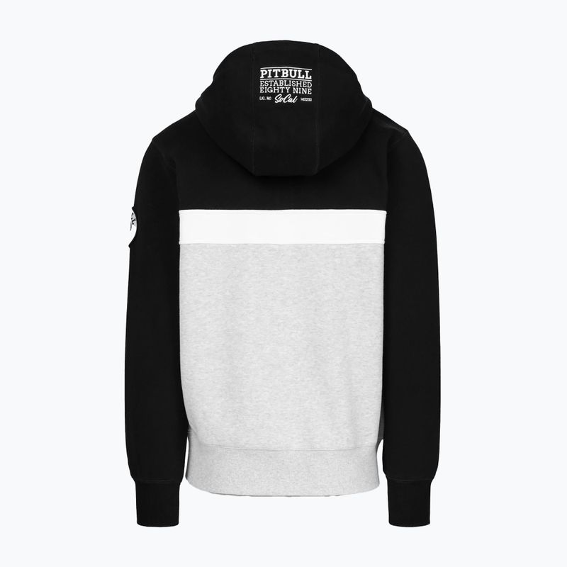 Pánská mikina Pitbull Gibson Hooded black/grey melange 5