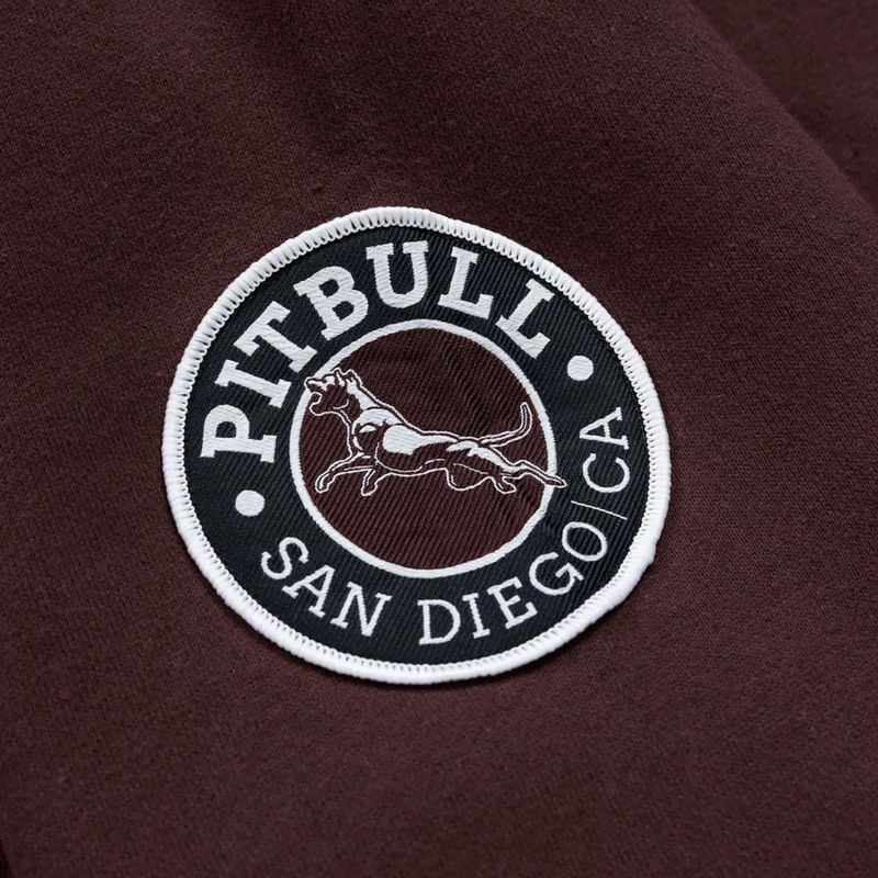 Pánská mikina s kapucí Pitbull Norton Hooded dark burgundy 10