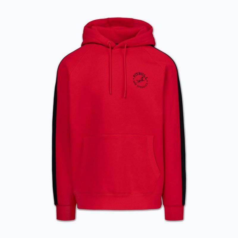 Pánská mikina Pitbull San Diego Ca Hooded red 4