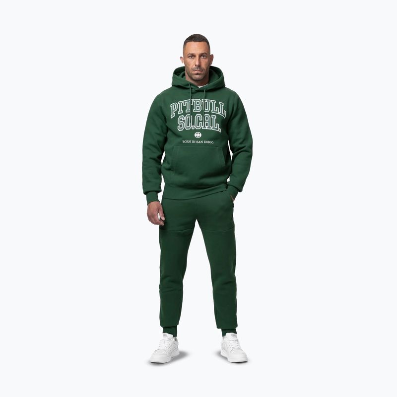 Pánská mikina Pitbull So Cal Hooded hunter green 2