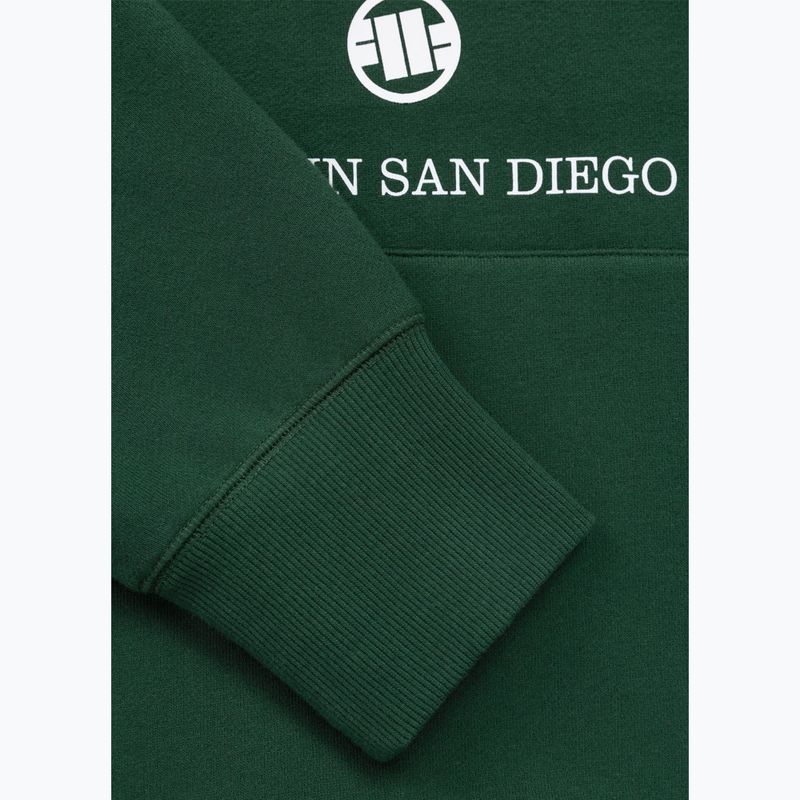 Pánská mikina Pitbull So Cal Hooded hunter green 8