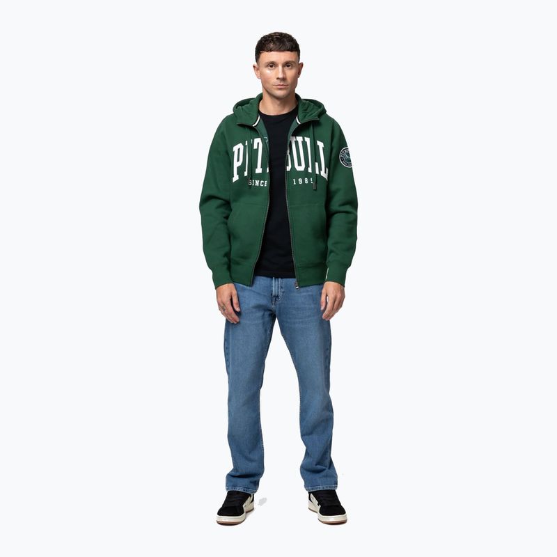 Pánská mikina Pitbull Norton Hooded Zip hunter green 2