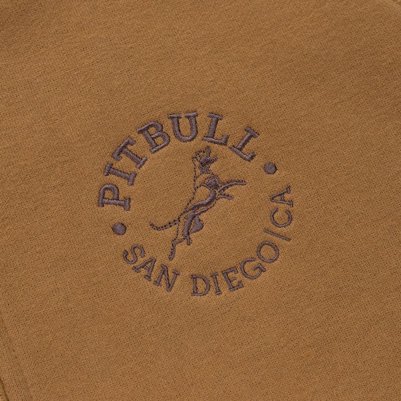 Pánská mikina Pitbull San Diego Ca s kapucí na zip honey yellow 10