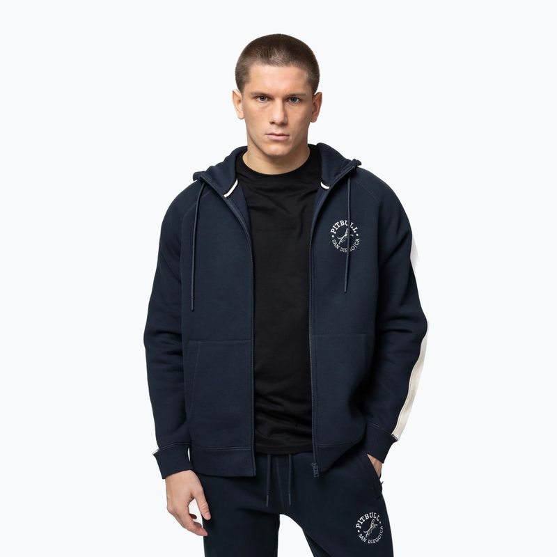 Pánská mikina Pitbull San Diego Ca Hooded Zip dark navy/red 5