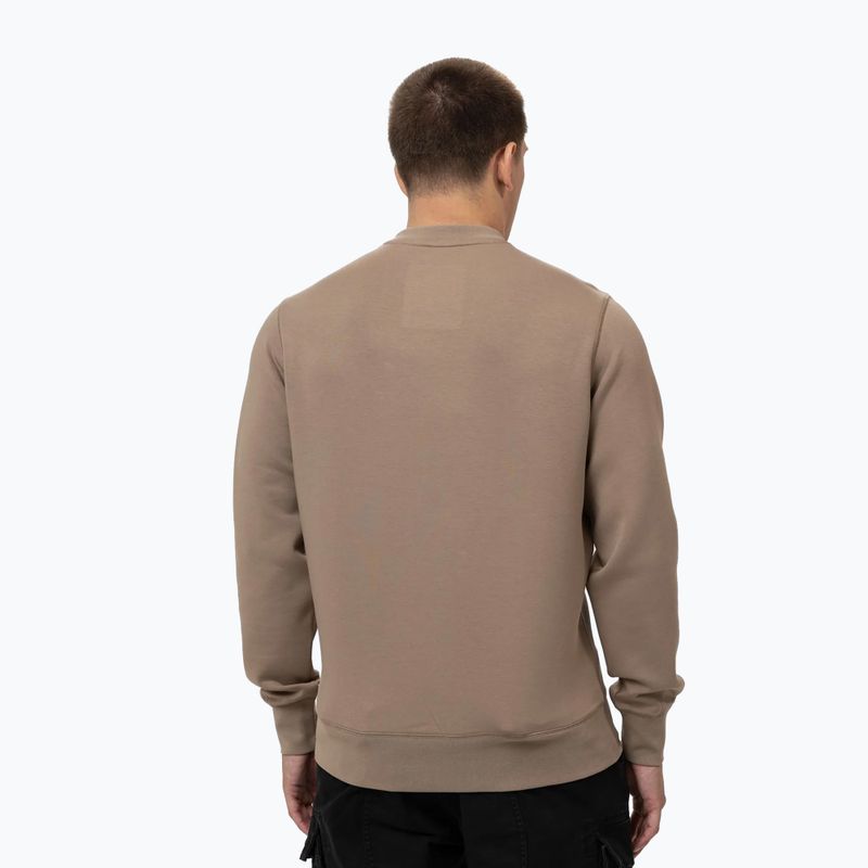 Pánská mikina Pitbull Sampson Crewneck Sweatshirt pale sand 3