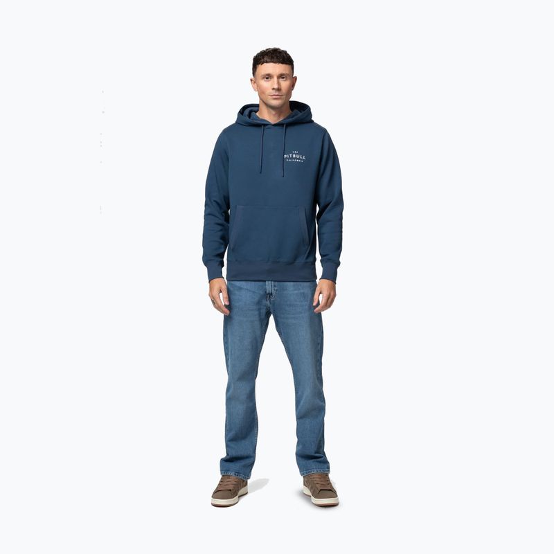 Pánská mikina Pitbull Sampson Hooded Sweatshirt petrol blue 2