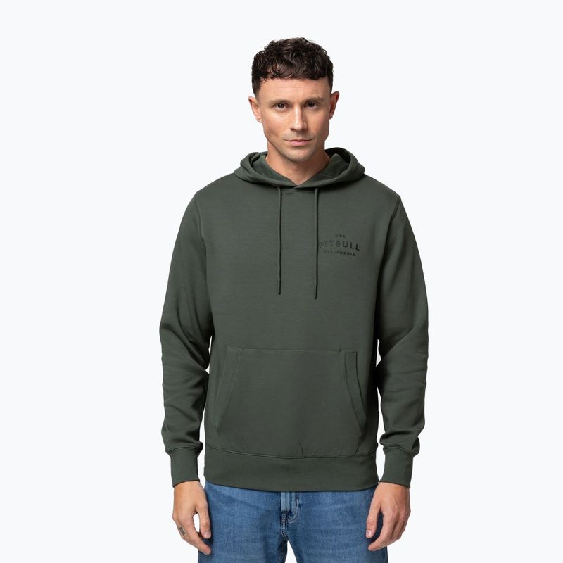 Pánská mikina Pitbull Sampson Hooded Sweatshirt old green