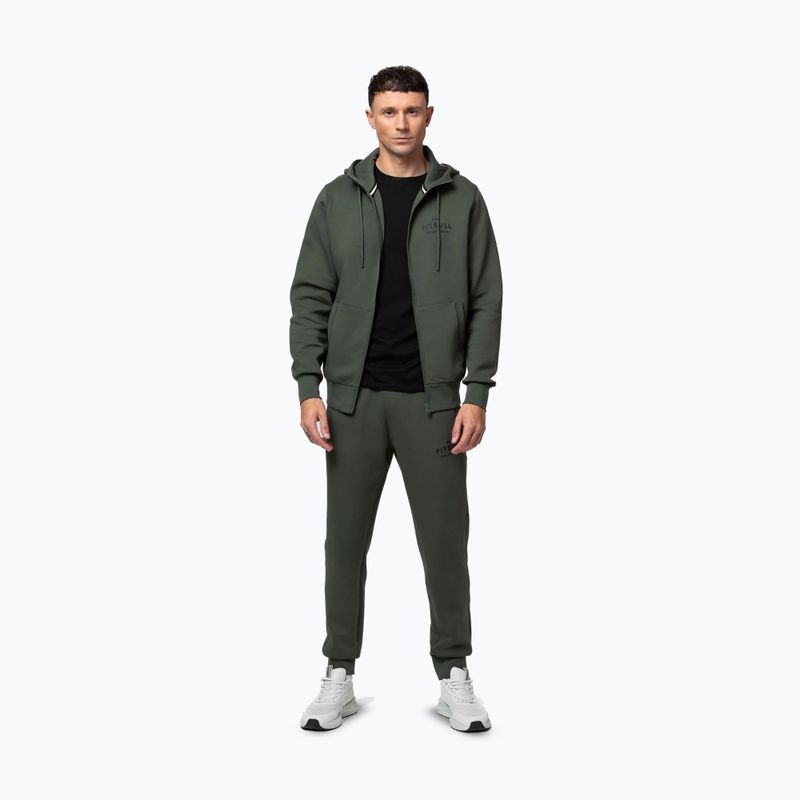 Pánská mikina Pitbull Sampson Hooded Zip Sweatshirt old green 2