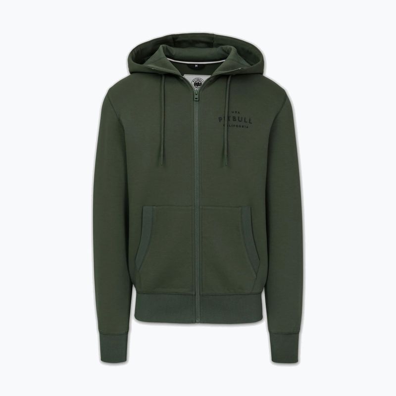 Pánská mikina Pitbull Sampson Hooded Zip Sweatshirt old green 6