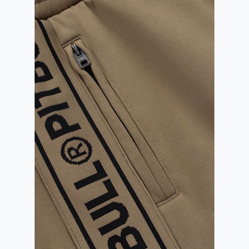 Pánské tepláky Pitbull Trackpants Tape Logo Terry Group coyote brown 6
