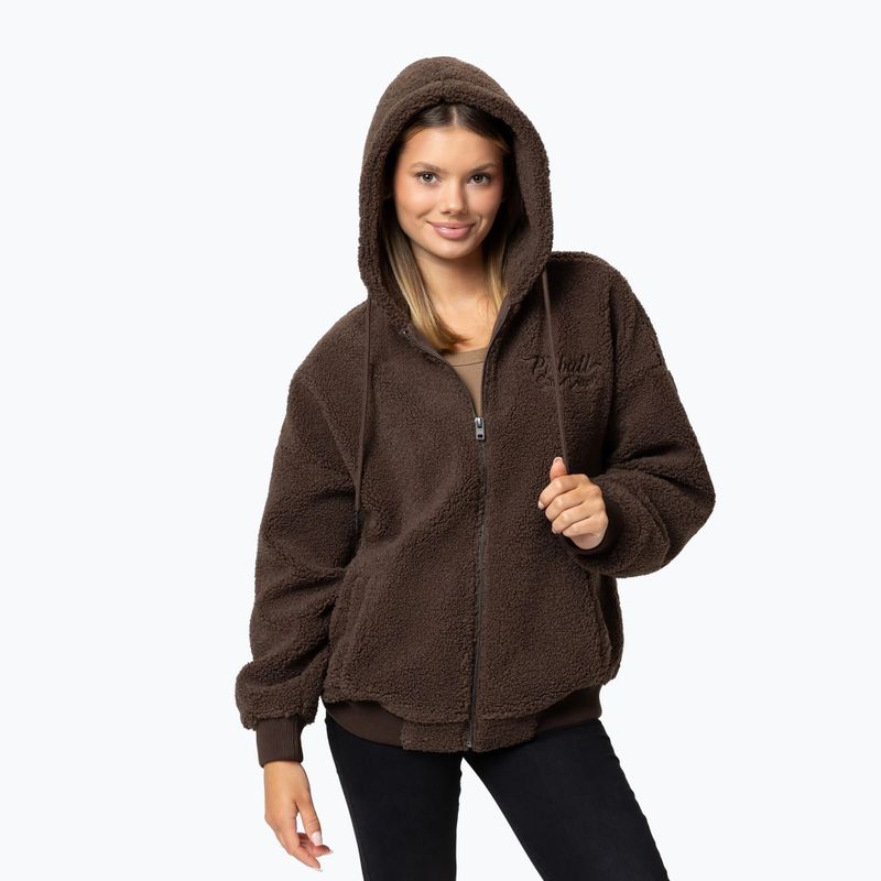 Dámská mikina Pitbull Daisy Hooded Zip dark chocolate 4