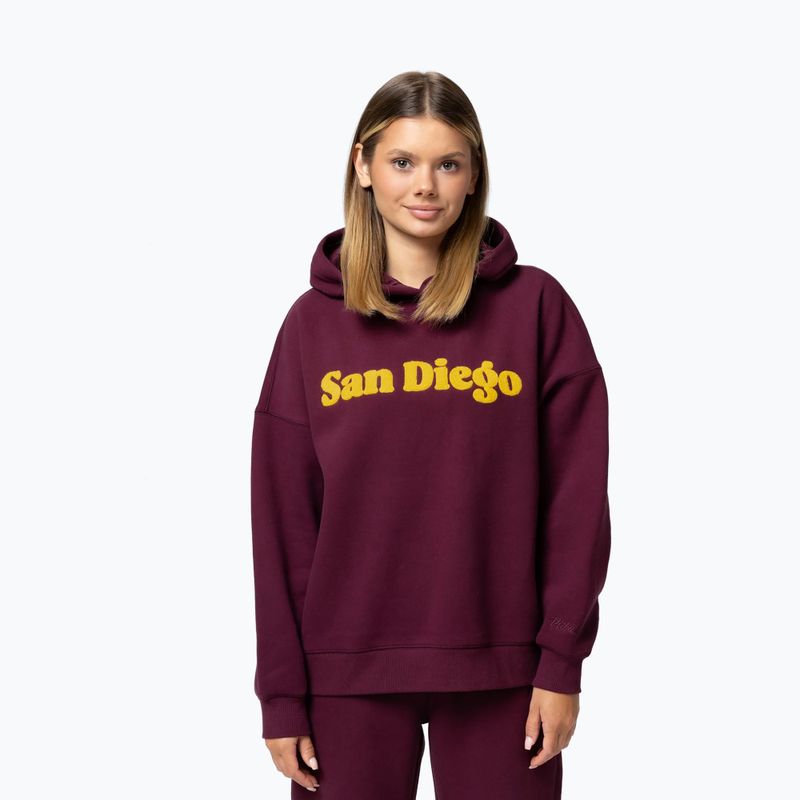 Dámská mikina Pitbull San Diego Hooded grape wine