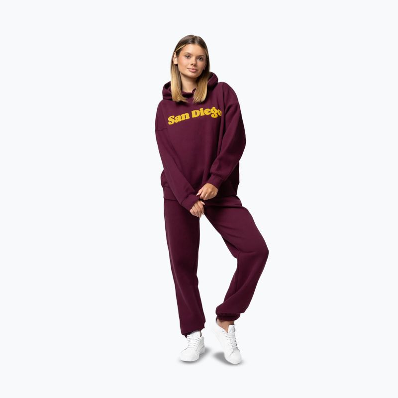 Dámská mikina Pitbull San Diego Hooded grape wine 2