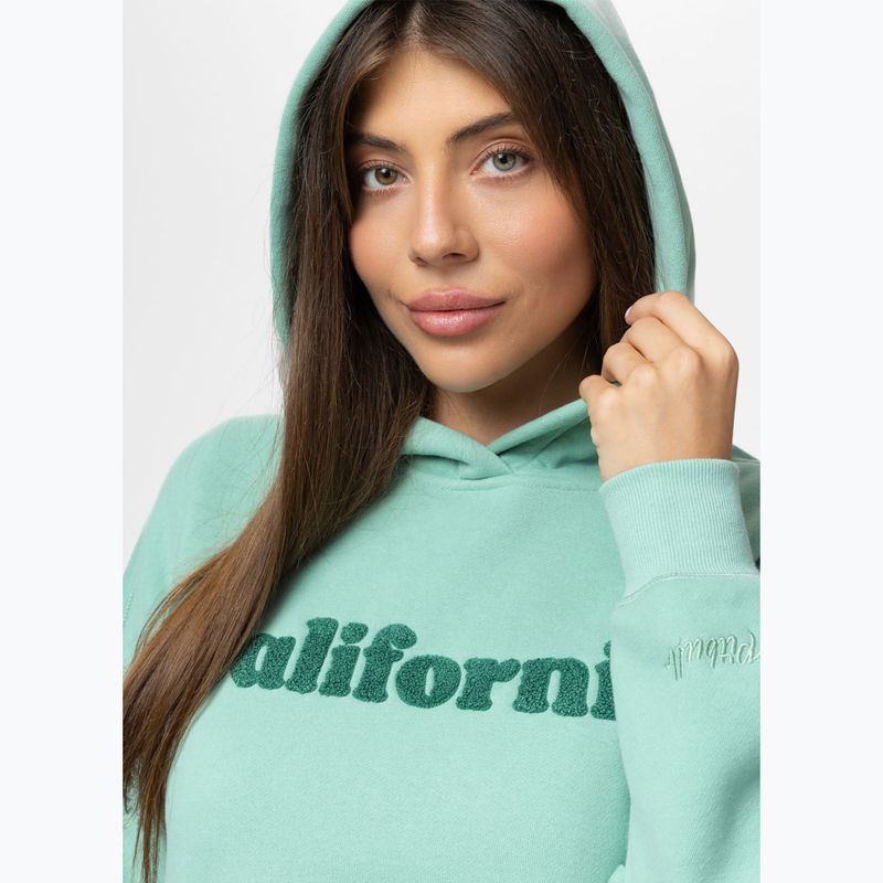 Dámská mikina Pitbull California Hooded light mint 5