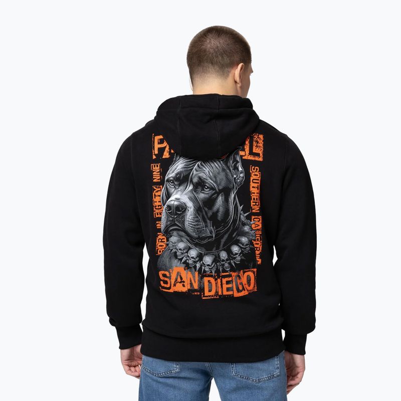 Pánská mikina Pitbull Blacky Hooded black 2