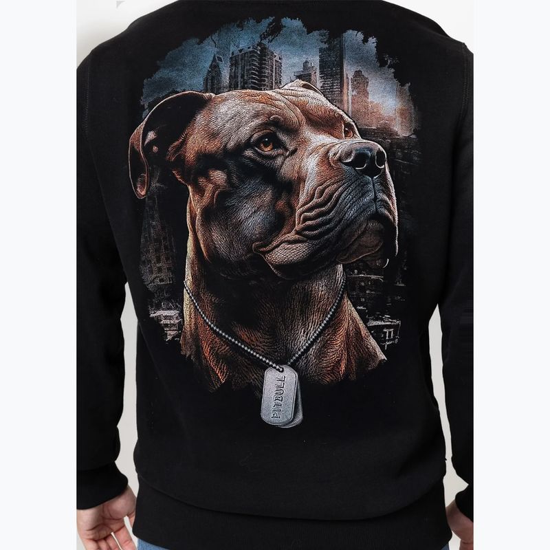 Pánská mikina Pitbull Hero Hooded black 3
