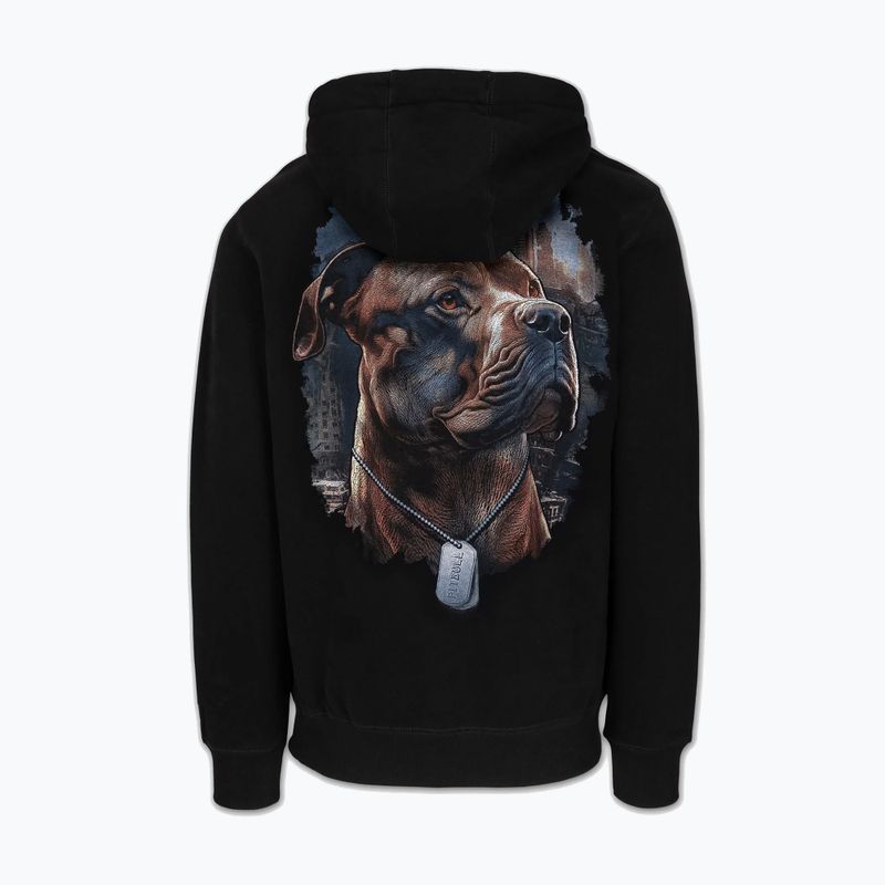 Pánská mikina Pitbull Hero Hooded black 5