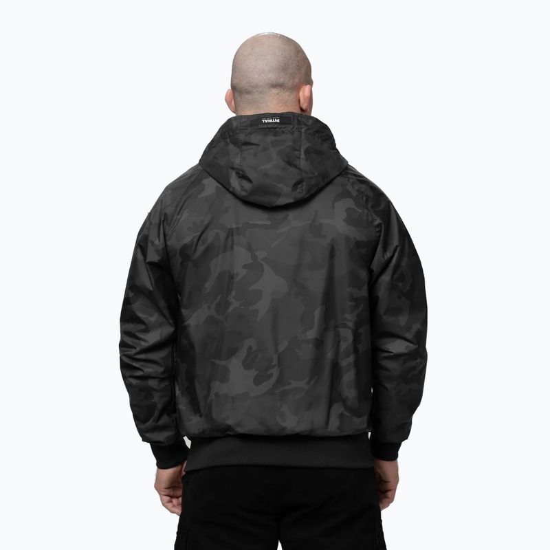 Pánská bunda Pitbull Athletic Logo Nylon Hooded black 3