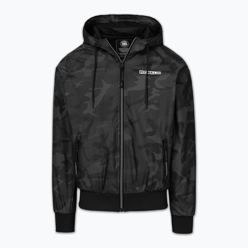 Pánská bunda Pitbull Athletic Logo Nylon Hooded black 6