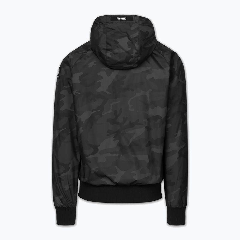 Pánská bunda Pitbull Athletic Logo Nylon Hooded black 7