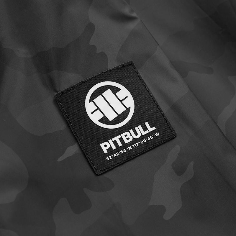 Pánská bunda Pitbull Athletic Logo Nylon Hooded black 11