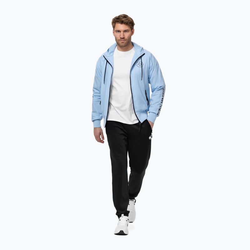 Pánská bunda Pitbull Athletic Tape Nylon Hooded light blue 2