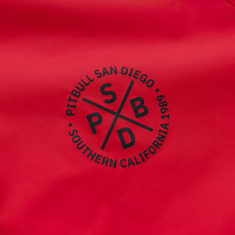 Pánská bunda Pitbull Athletic Tape Nylon Hooded red 10