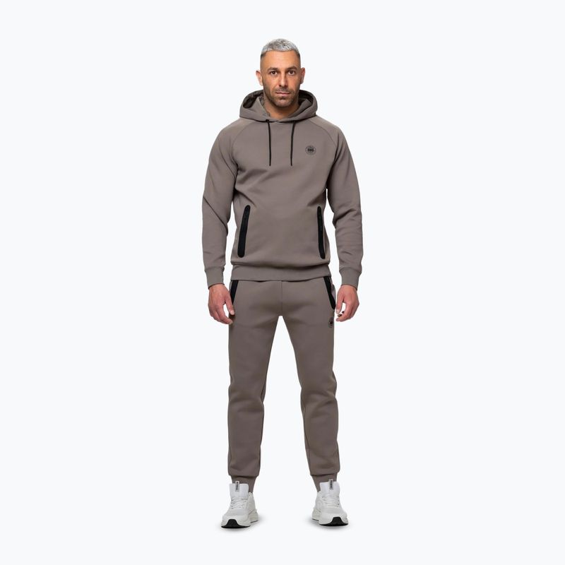 Pánská mikina Pitbull Dogwood Hooded Sweatshirt taupe 2