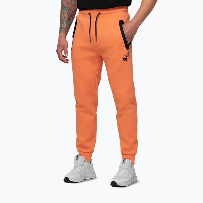 Pánské kalhoty Pitbull Dogwood Track fluo orange 5