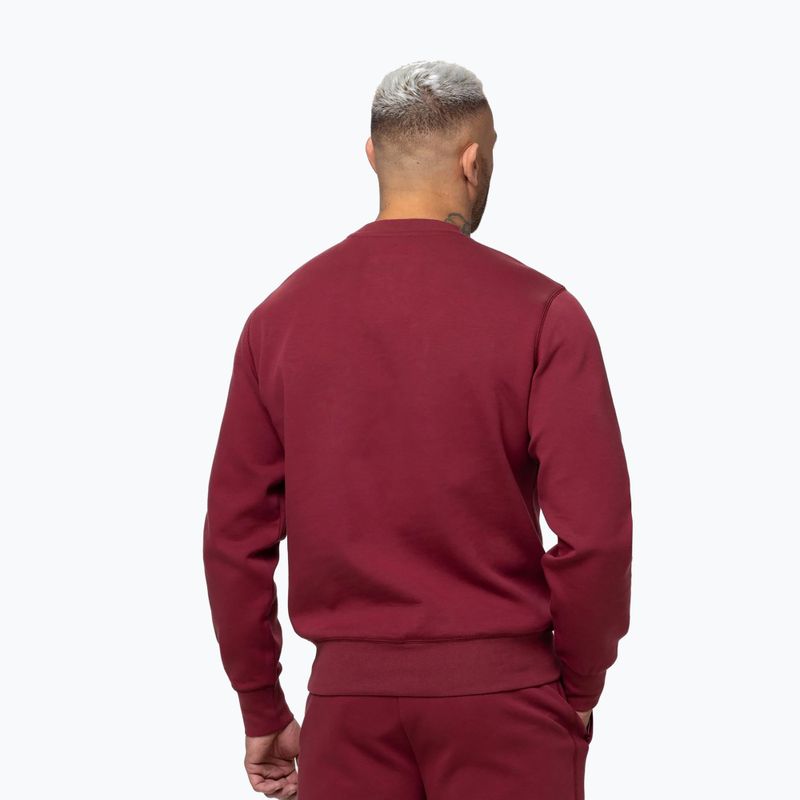 Pánská mikina Pitbull Sampson Crewneck Sweatshirt burgundy 3