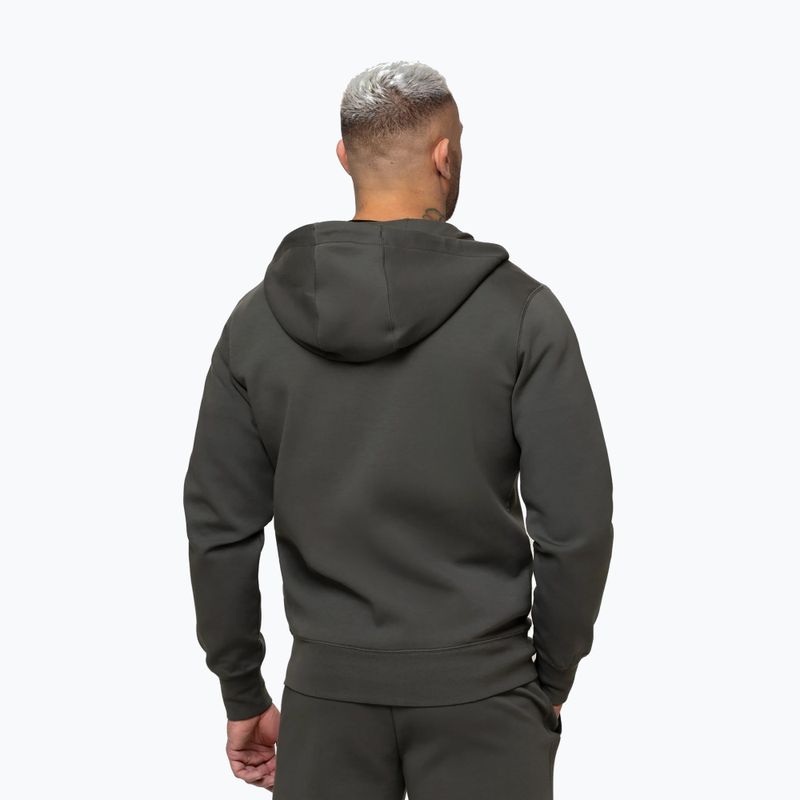 Pánská mikina Pitbull Sampson Hooded Zip Sweatshirt grey/green 3