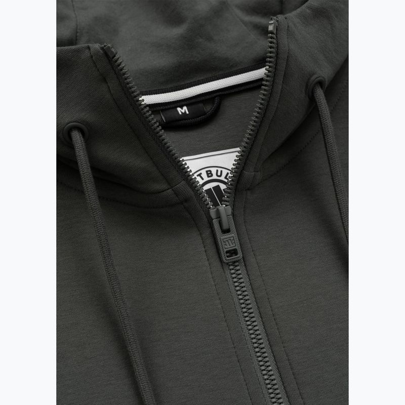 Pánská mikina Pitbull Sampson Hooded Zip Sweatshirt grey/green 9