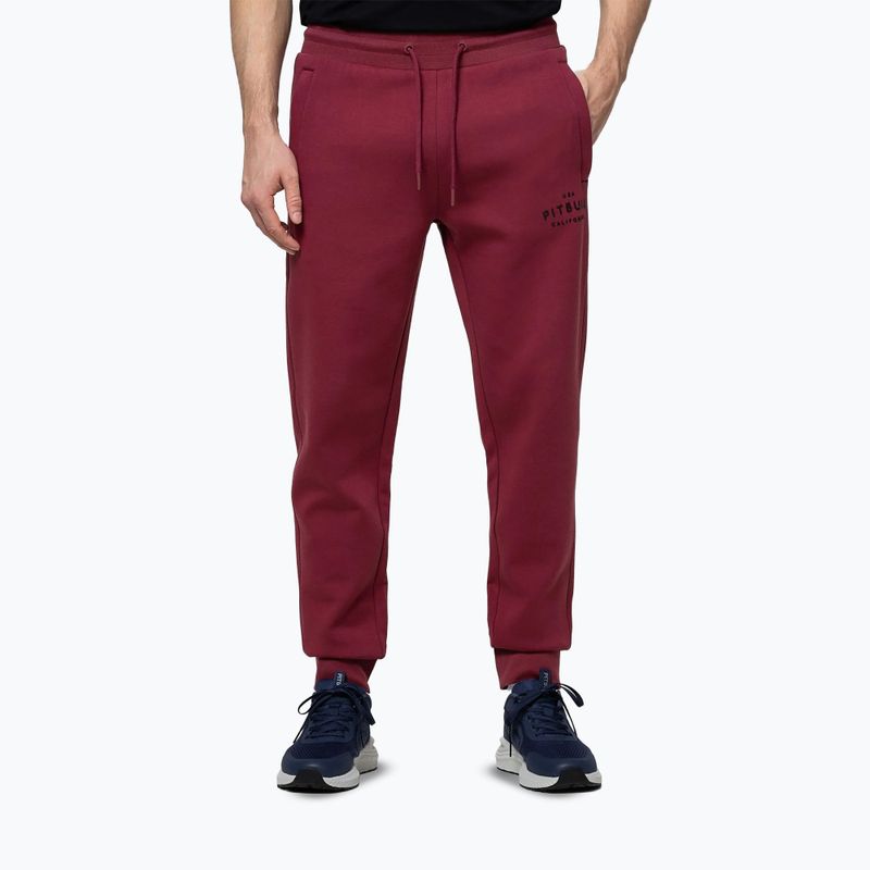 Pánské kalhoty Pitbull Sampson Track burgundy