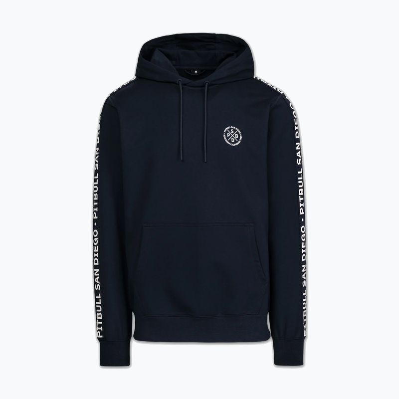Pánská mikina Pitbull Tape Parker Hooded dark navy 4