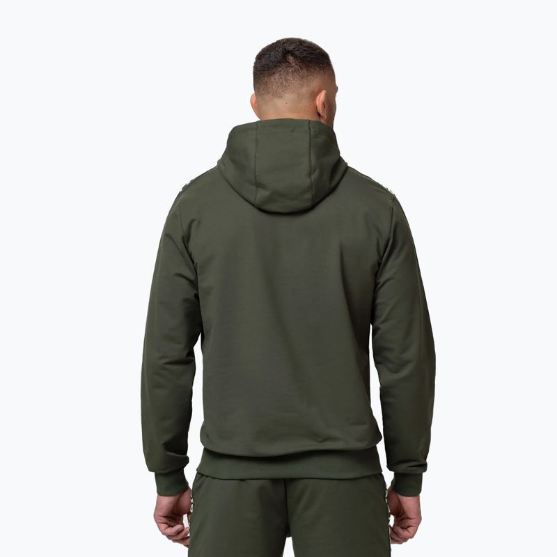 Pánská mikina Pitbull Tape Parker Hooded old green 3