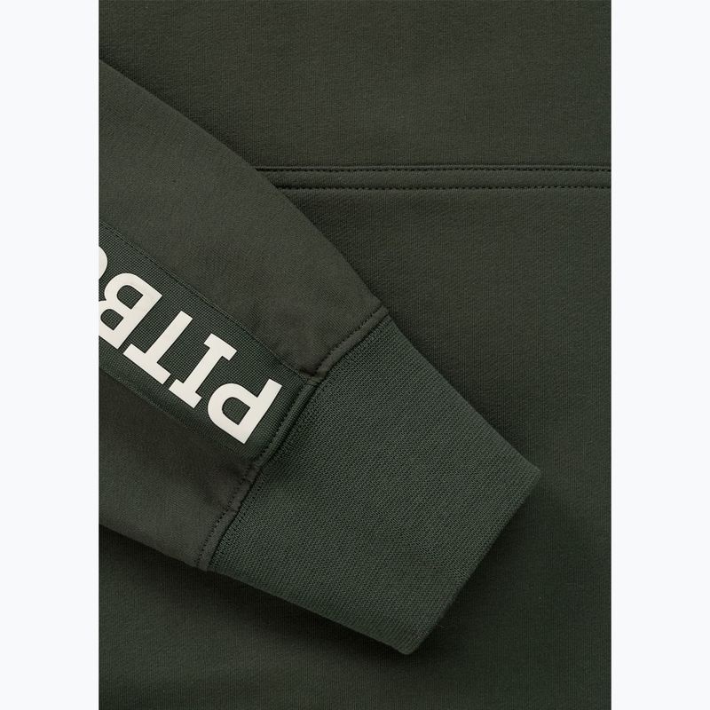 Pánská mikina Pitbull Tape Parker Hooded old green 8