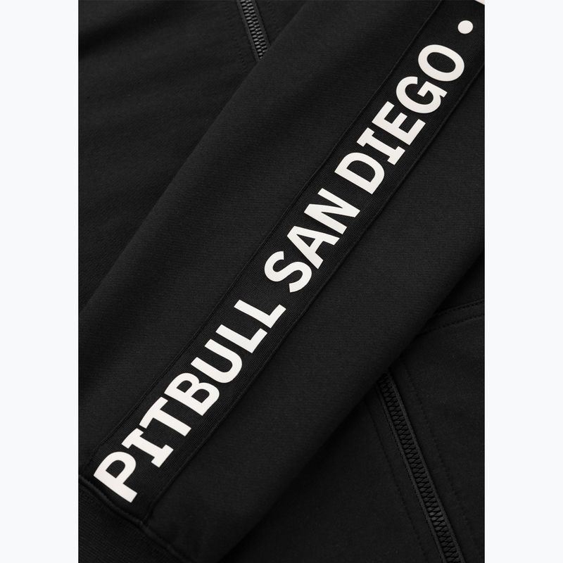 Pánská mikina Pitbull Tape Parker Hooded Zip black 8