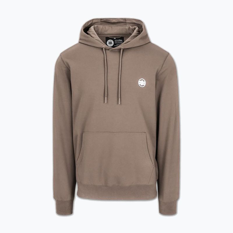 Pánská mikina Pitbull Nugget Small Logo Hooded brown savana 5
