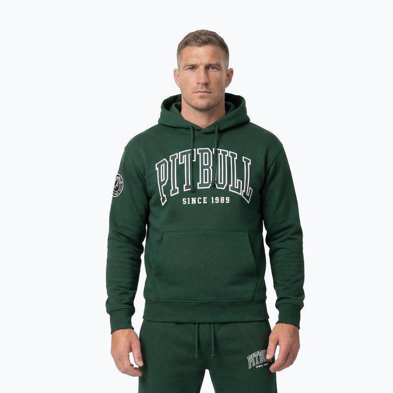 Pánská mikina Pitbull Badger Hooded hunter green