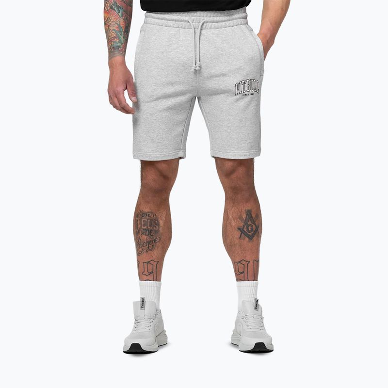 Pánské šortky Pitbull Badger grey/melange