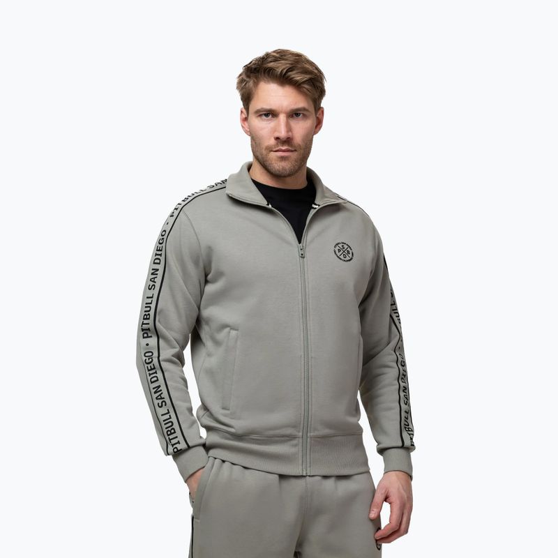 Pánská mikina Pitbull Nexus Track Jacket dusty salvia
