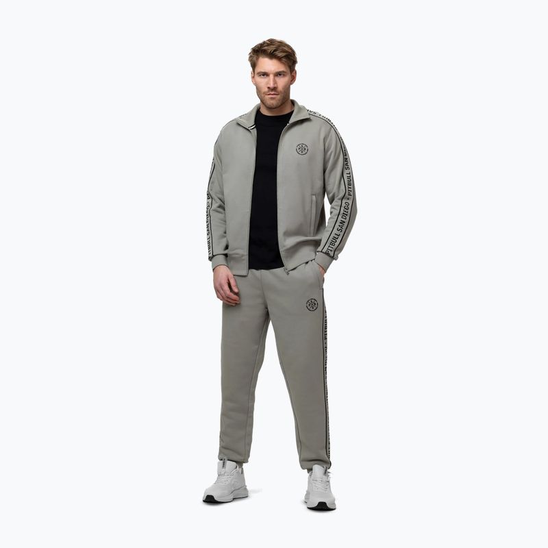 Pánská mikina Pitbull Nexus Track Jacket dusty salvia 2