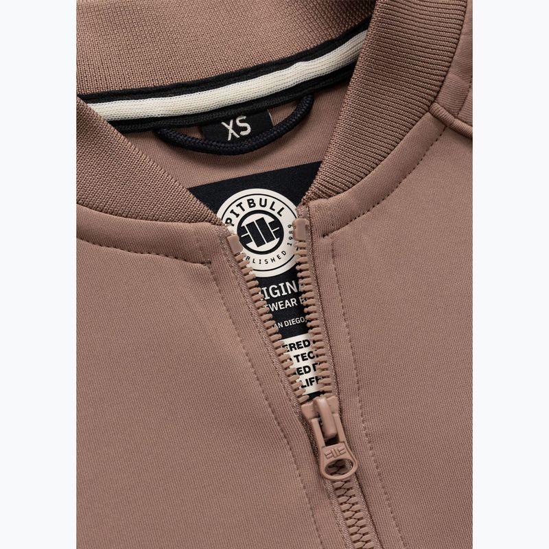 Dámská mikina Pitbull Verona Collar Zip chocolate mousse 8