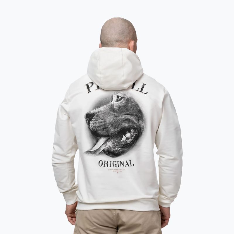 Pánská mikina Pitbull Midnight Sweatshirt Hooded off white 3