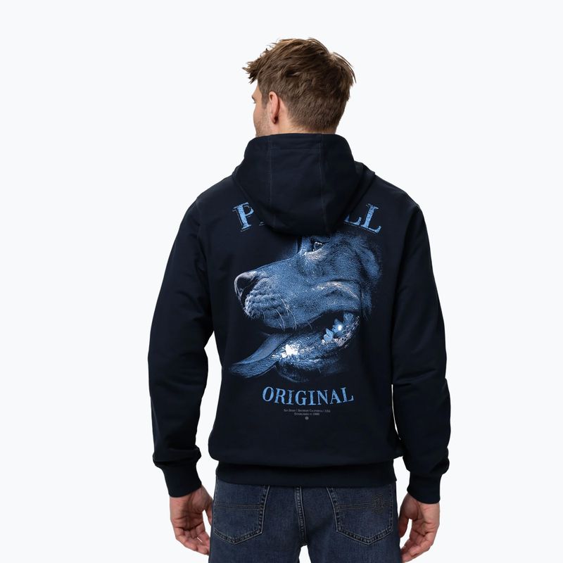 Pánská mikina Pitbull Midnight Sweatshirt Zip Hooded dark navy 3