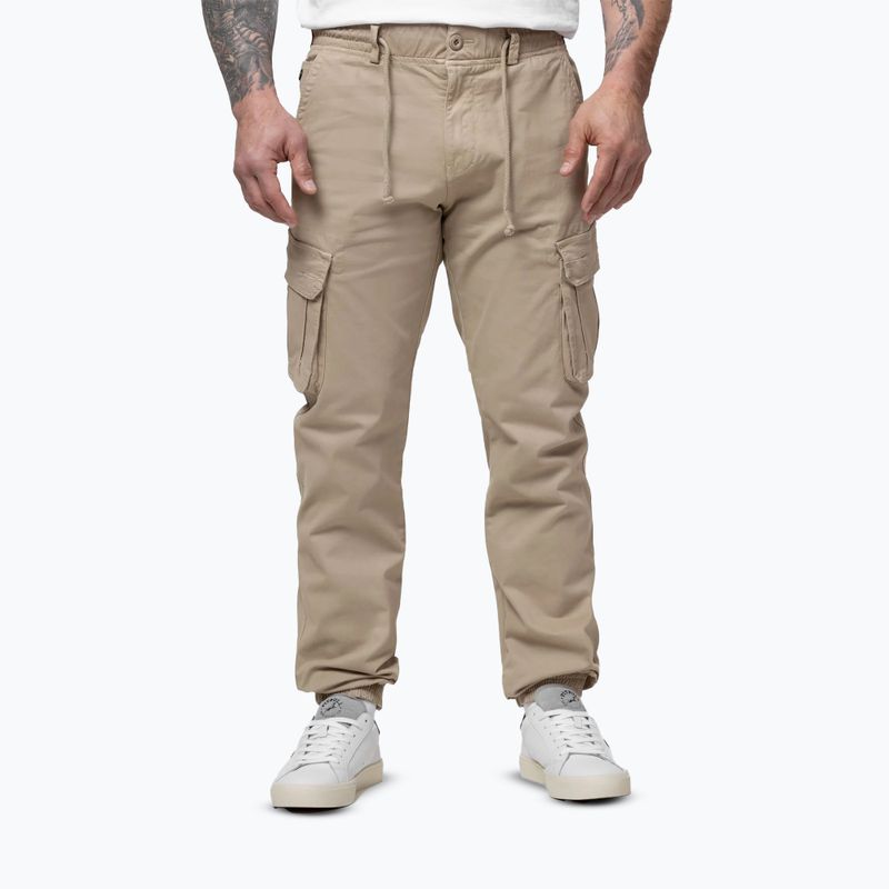 Pánské kalhoty Pitbull Proctor Drawstring Jogger Cargo light sand