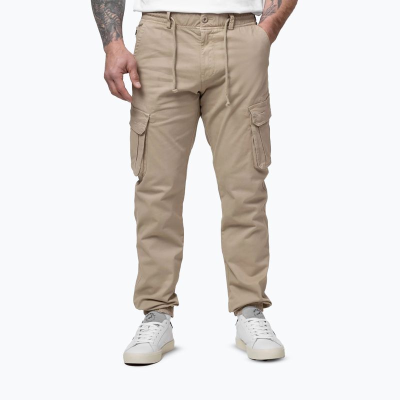 Pánské kalhoty Pitbull Proctor Drawstring Jogger Cargo light sand 4