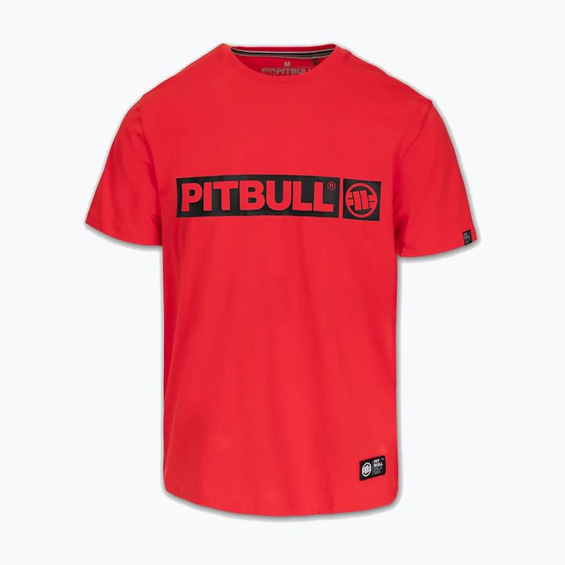 Pánské tričko na lezení Pitbull Hilltop fluo/red 3